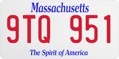 MA license plate 9TQ951