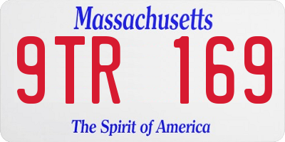 MA license plate 9TR169