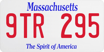 MA license plate 9TR295