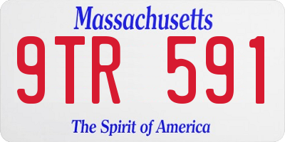 MA license plate 9TR591