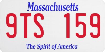 MA license plate 9TS159