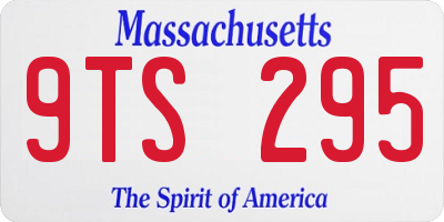 MA license plate 9TS295