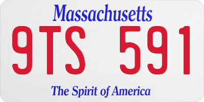 MA license plate 9TS591