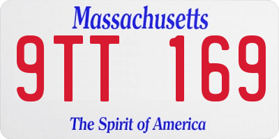 MA license plate 9TT169