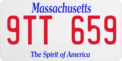 MA license plate 9TT659