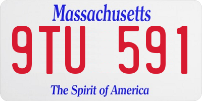 MA license plate 9TU591