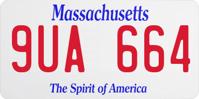 MA license plate 9UA664