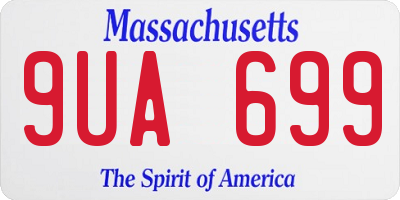 MA license plate 9UA699