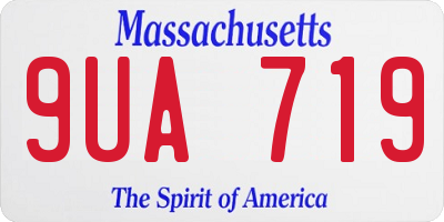 MA license plate 9UA719