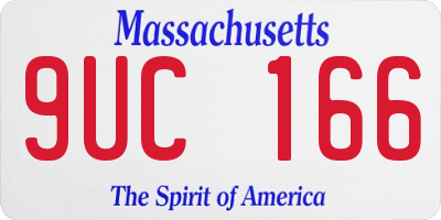 MA license plate 9UC166