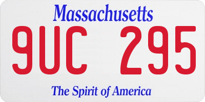 MA license plate 9UC295