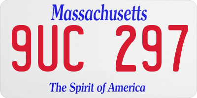 MA license plate 9UC297
