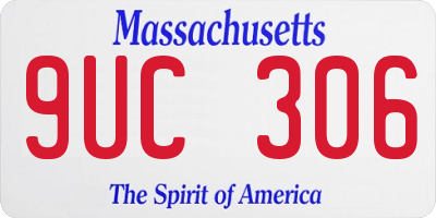 MA license plate 9UC306