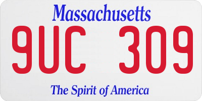 MA license plate 9UC309