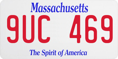 MA license plate 9UC469