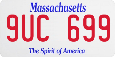 MA license plate 9UC699