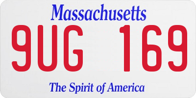 MA license plate 9UG169