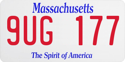 MA license plate 9UG177