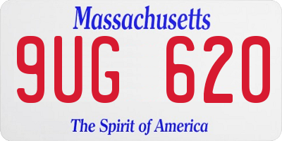 MA license plate 9UG620