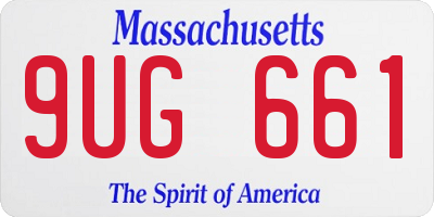 MA license plate 9UG661