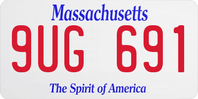 MA license plate 9UG691