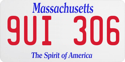 MA license plate 9UI306