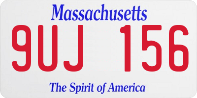 MA license plate 9UJ156