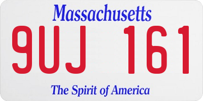 MA license plate 9UJ161