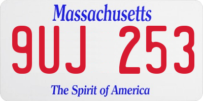 MA license plate 9UJ253