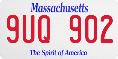 MA license plate 9UQ902