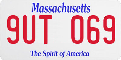 MA license plate 9UT069