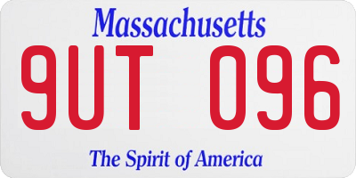 MA license plate 9UT096
