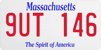 MA license plate 9UT146