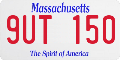 MA license plate 9UT150