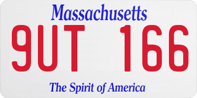 MA license plate 9UT166