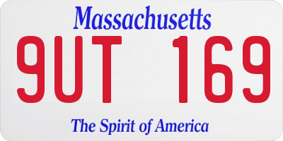 MA license plate 9UT169