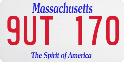 MA license plate 9UT170