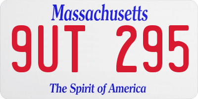 MA license plate 9UT295