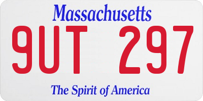 MA license plate 9UT297