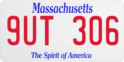 MA license plate 9UT306