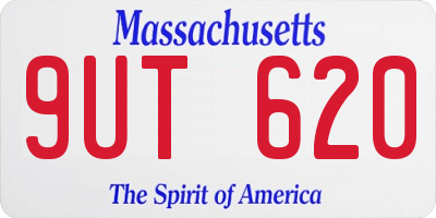 MA license plate 9UT620