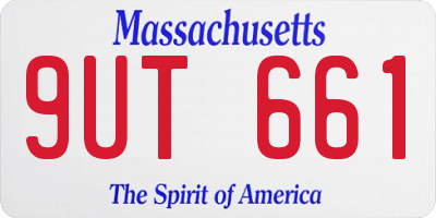 MA license plate 9UT661
