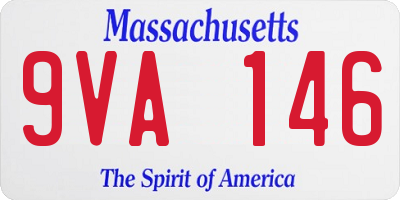MA license plate 9VA146