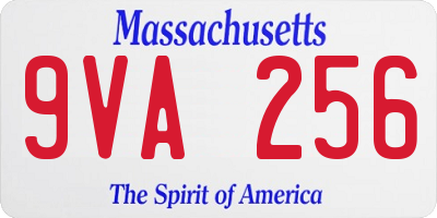 MA license plate 9VA256
