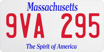 MA license plate 9VA295