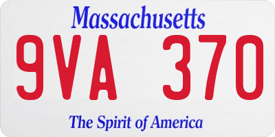 MA license plate 9VA370