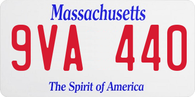 MA license plate 9VA440