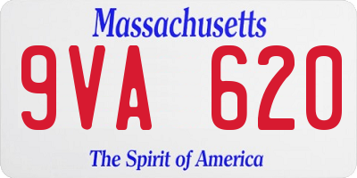 MA license plate 9VA620