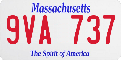 MA license plate 9VA737