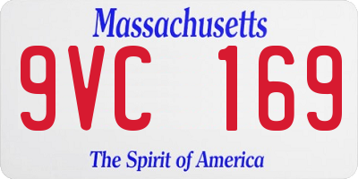 MA license plate 9VC169